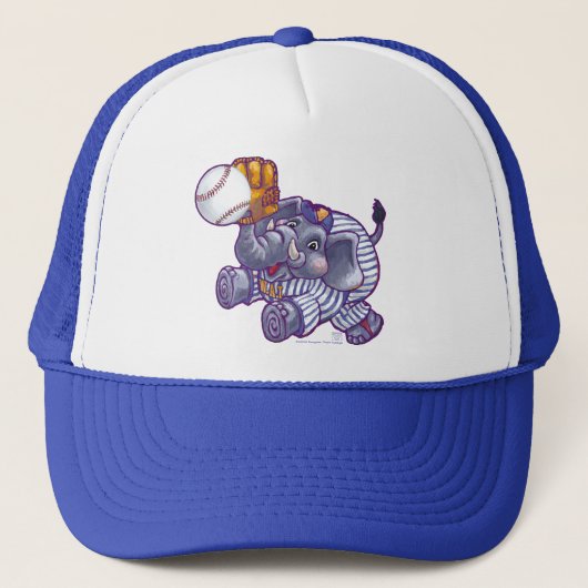 Elephant Baseball Star Trucker Pet (Voorkant)