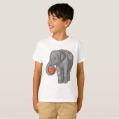 Elephant Basketball speler Basketball T-shirt (Voorkant volledig)