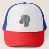 Elephant Basketball speler Basketball Trucker Pet (Voorkant)
