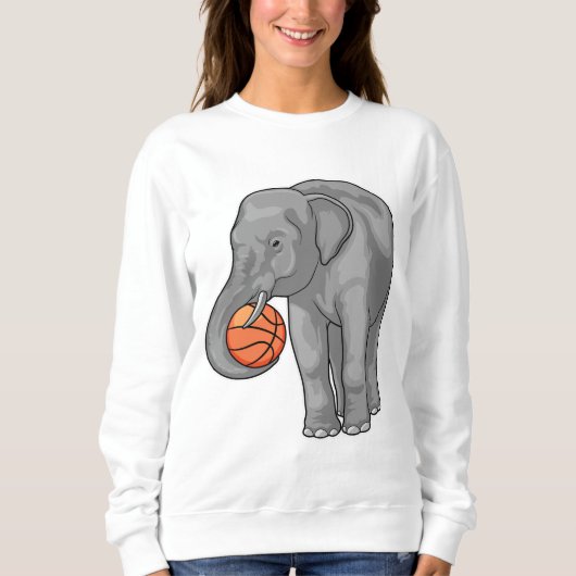 Elephant Basketball speler Basketball Trui (Voorkant)