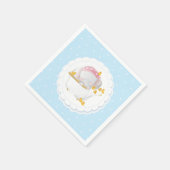Elephant Bath Blue Polka Dot Servet (Hoek)
