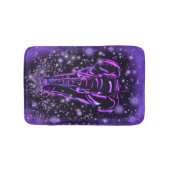 Elephant Bath Mat in Paarse roze Sterrennacht (Voorkant)