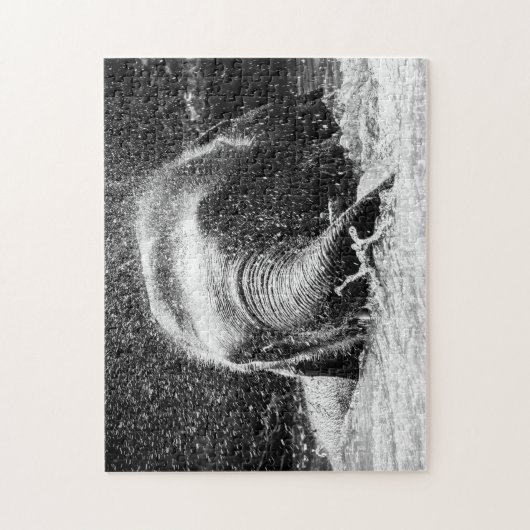 Elephant Bathing Time, Jigzaag Puzzle Legpuzzel (Verticaal)