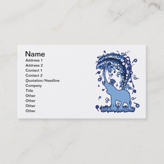 Elephant_Bathing Visitekaartje (Voorkant)