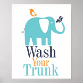 Elephant Bathroom Print (Voorkant)