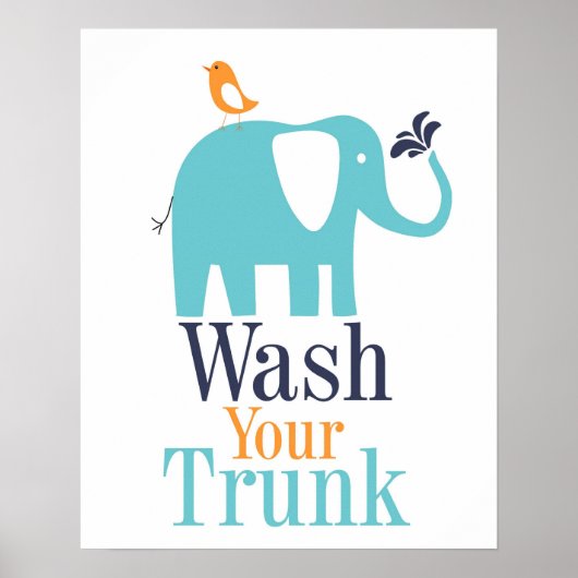 Elephant Bathroom Print (Voorkant)