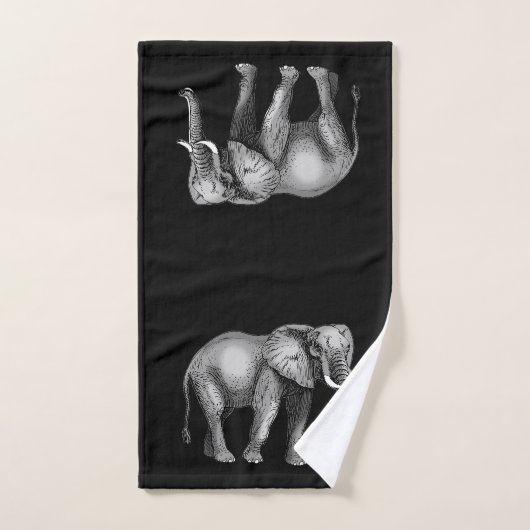 Elephant Bathroom Towel Set Bad Handdoek (Handdoek)