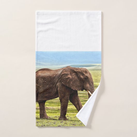 Elephant Bathroom Towel Set Bad Handdoek (Handdoek)
