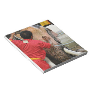 Elephant Bathtime ... Ayutthaya, Thailand Notitieblok