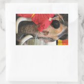 Elephant Bathtime ... Ayutthaya, Thailand Rechthoekige Sticker (Tas)