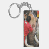 Elephant Bathtime ... Ayutthaya, Thailand Sleutelhanger (Voorkant Links)