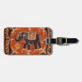 Elephant Batik Bagagelabel (Voorkant horizontaal)