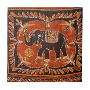 Elephant Batik Tegeltje