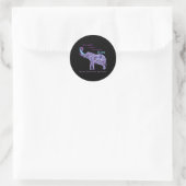 Elephant Be Kind Semicolon Suicide Prevention Awar Ronde Sticker (Tas)