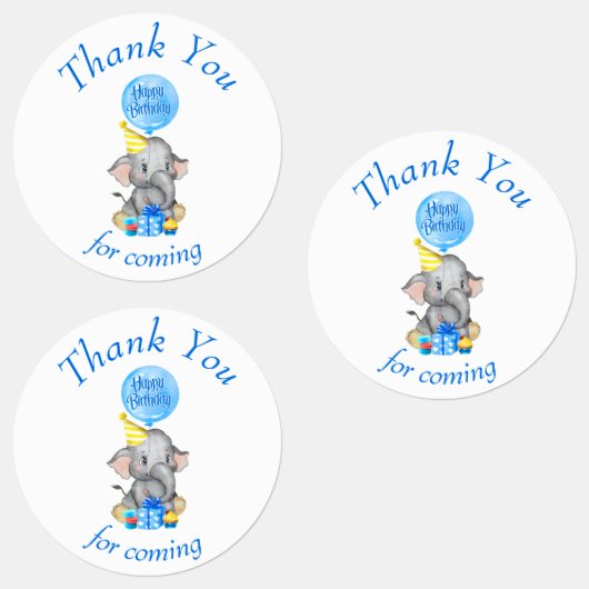 Elephant bedankt Labels (Groep)