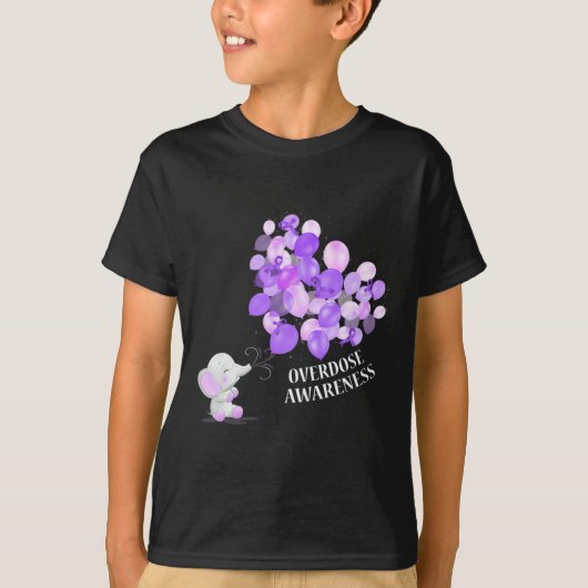 Elephant Belling Up Balloons Overdosering Bewusthe T-shirt (Voorkant)