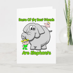 Elephant Best Friends Kaart