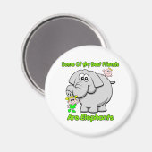 Elephant Best Friends Magneet (Voorkant / Achterkant)