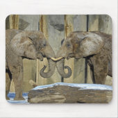 Elephant Best Friends Mousepad Muismat (Voorkant)