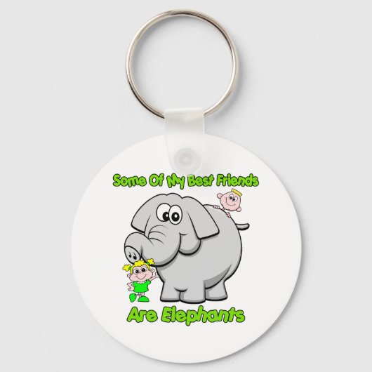 Elephant Best Friends Sleutelhanger (Voorkant)