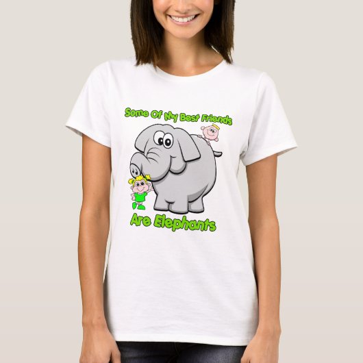 Elephant Best Friends T-shirt (Voorkant)