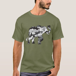 Elephant, bestaande uit grijs Camouflage T-shirt