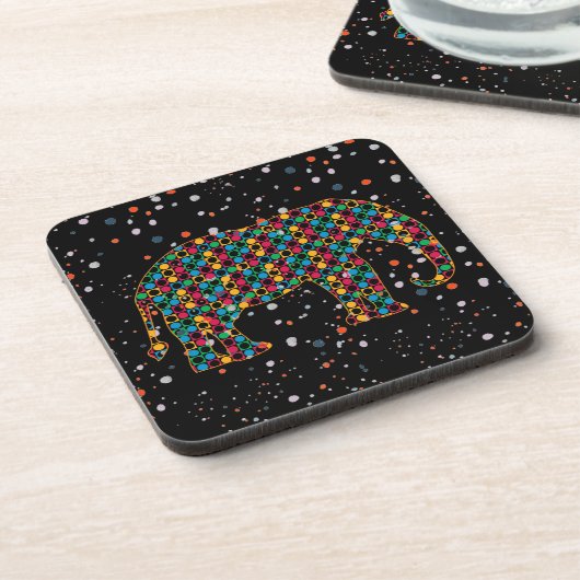 Elephant Beverage Coaster Bier Onderzetter (Linkerzijde)