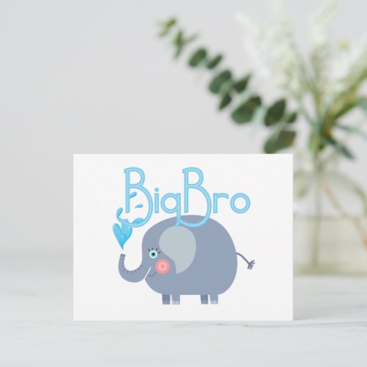 Elephant Big Bro Briefkaart (Staand voorkant)