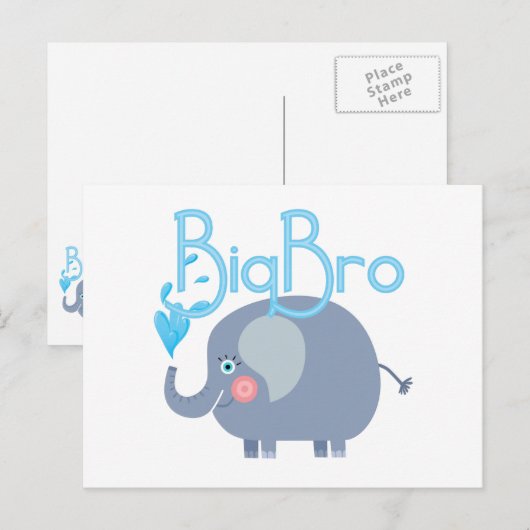 Elephant Big Bro Briefkaart (Voorkant / Achterkant)