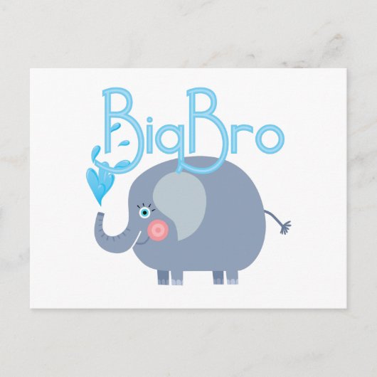 Elephant Big Bro Briefkaart (Voorkant)