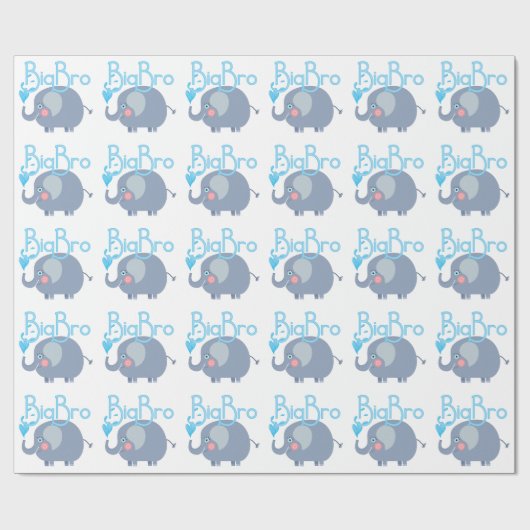 Elephant Big Bro Cadeaupapier (Vlak)