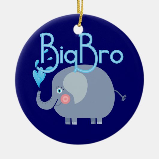 Elephant Big Bro Keramisch Ornament (Voorkant)
