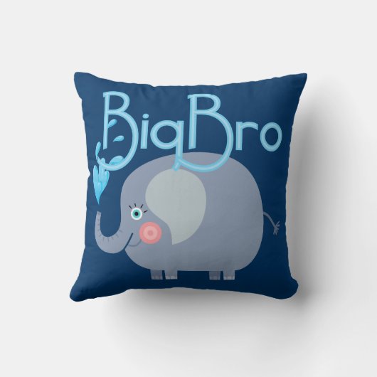 Elephant Big Bro Kussen (Achterkant)