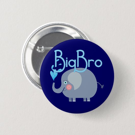 Elephant Big Bro Ronde Button 5,7 Cm (Voorkant /achterkant)