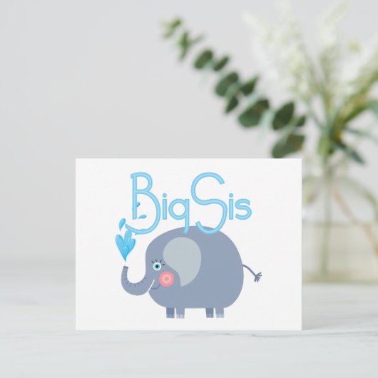Elephant Big Sis Briefkaart (Staand voorkant)