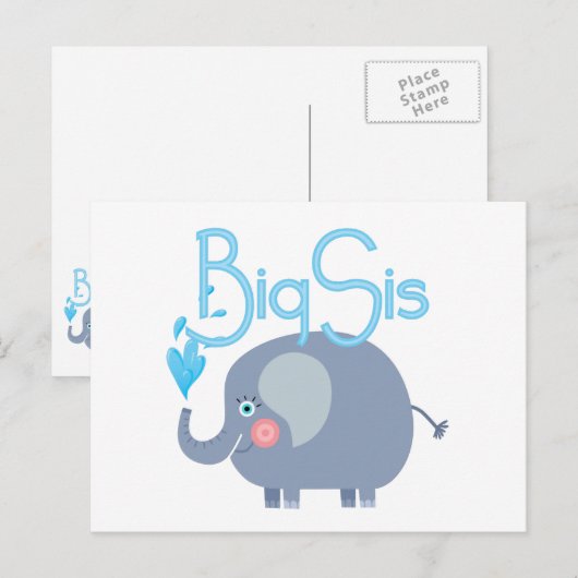 Elephant Big Sis Briefkaart (Voorkant / Achterkant)