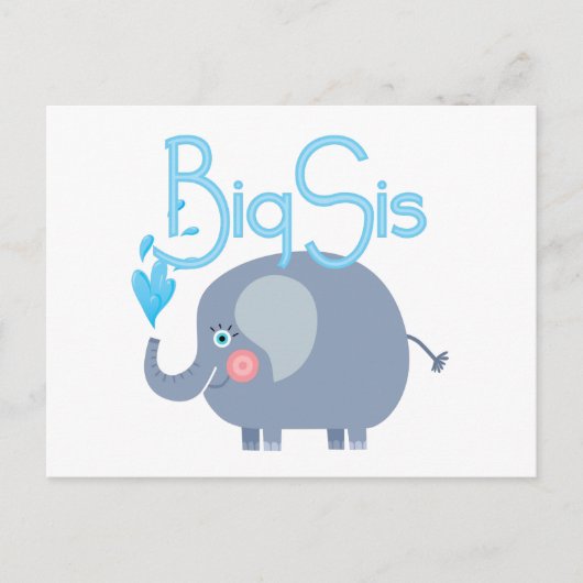 Elephant Big Sis Briefkaart (Voorkant)