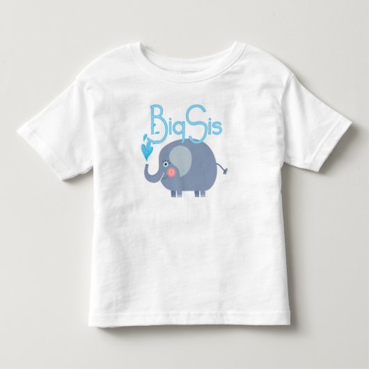 Elephant Big Sis Kinder Shirts (Voorkant)