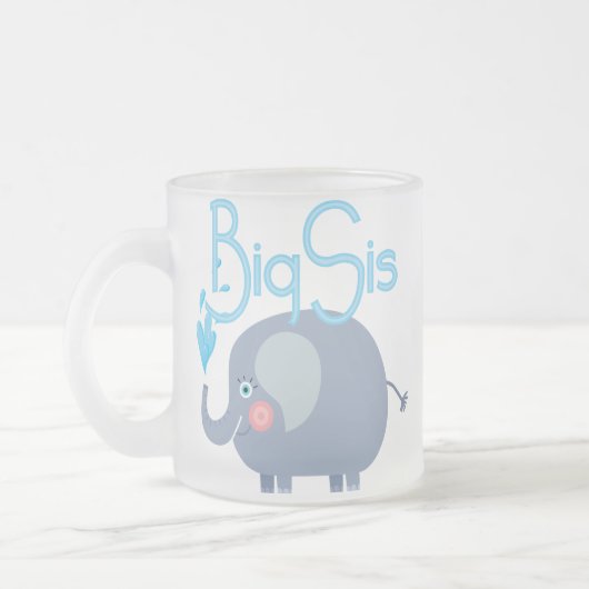 Elephant Big Sis Matglas Koffiemok (Links)
