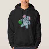 Elephant bij Bowling met Bowling ball Hoodie (Voorkant)