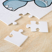 Elephant bij Bowling met Bowling ball Legpuzzel (Zijkant)