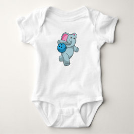 Elephant bij Bowling met Bowling ball Romper
