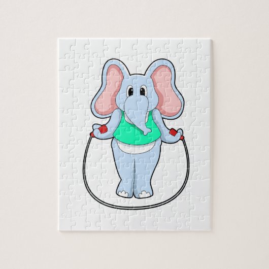 Elephant bij fitness met afneemtouw.PNG Legpuzzel (Verticaal)
