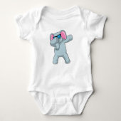 Elephant bij Hip Hop Dance Dab Romper (Voorkant)