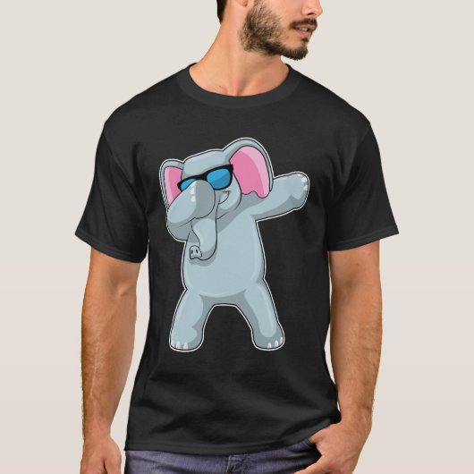Elephant bij Hip Hop Dance Dab T-shirt (Voorkant)