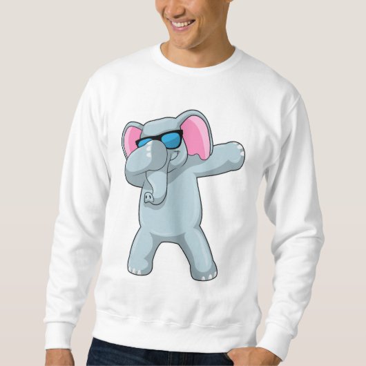 Elephant bij Hip Hop Dance Dab Trui (Voorkant)