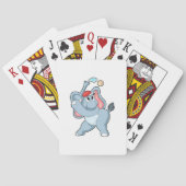Elephant bij honkbal pokerkaarten (Achterkant)