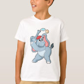 Elephant bij honkbal t-shirt (Voorkant)