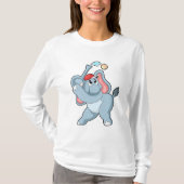 Elephant bij honkbal t-shirt (Voorkant)