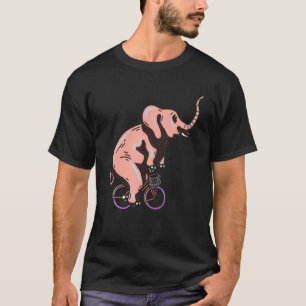 Elephant Bike Owner Wildlife Animal Safari Cyclis T-shirt